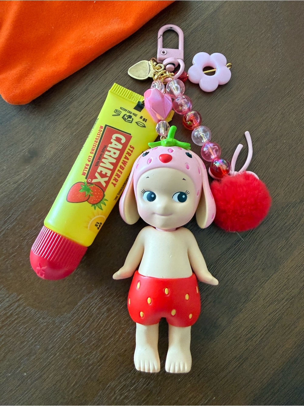 Authentic Sonny Angel Keychain with Carmex Lip Balm- Custom Made & Limited Ed!